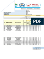 Ficha para Docentes - Seguimiento de Las Sesiones Programadas "Aprendo en Casa"