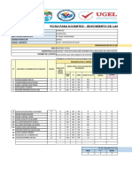 Ficha para Docentes - Seguimiento de Las Sesiones Programadas "Aprendo en Casa"