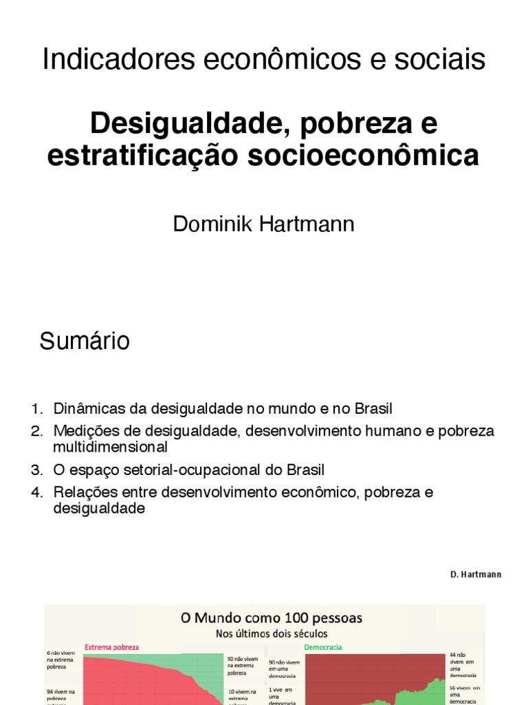Indicadores Econômicos e Sociais: Desigualdade, Pobreza e ...