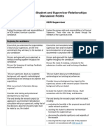 Developing HDR Staff and Student Relationships - Discussion Sheet