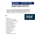 Estudio Cpan: Efectos en Los Estados Contables de La Pandemia Corona Virus 2019