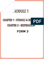 C Hapter 1: Stimuli & Responses Chapter 2: Respiration