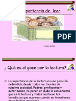 Powerpointdelalectura-Tercer Curso