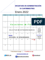 Calendarios académicos licenciaturas