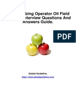 Coiled Tubing Operator Oil Field Services Interview Questions and Answers 43946