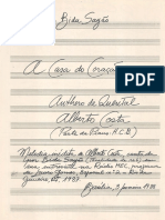 Costa, Alberto e Quental, Anthero de - A Casa Do Coração (Parte Do Piano de H. C. B.) (MS.)