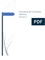 Circuitos de Corriente Alterna: Evaluacion 2