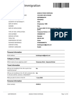 UK Visas & Immigration: Personal Information