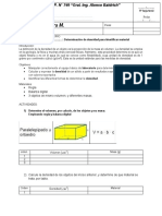 Lab. Determinacion de Densidad de Un Ob. Solido