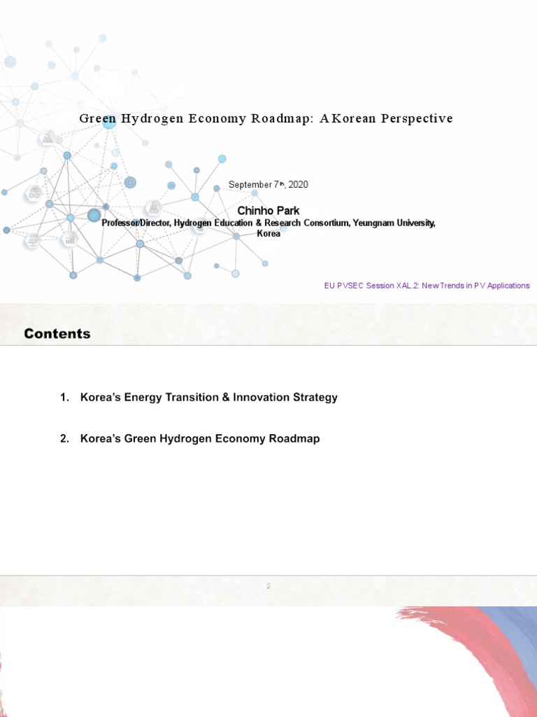 Korea's Green Hydrogen Economy Roadmap | PDF | Fuel Cell | Hydrogen Economy
