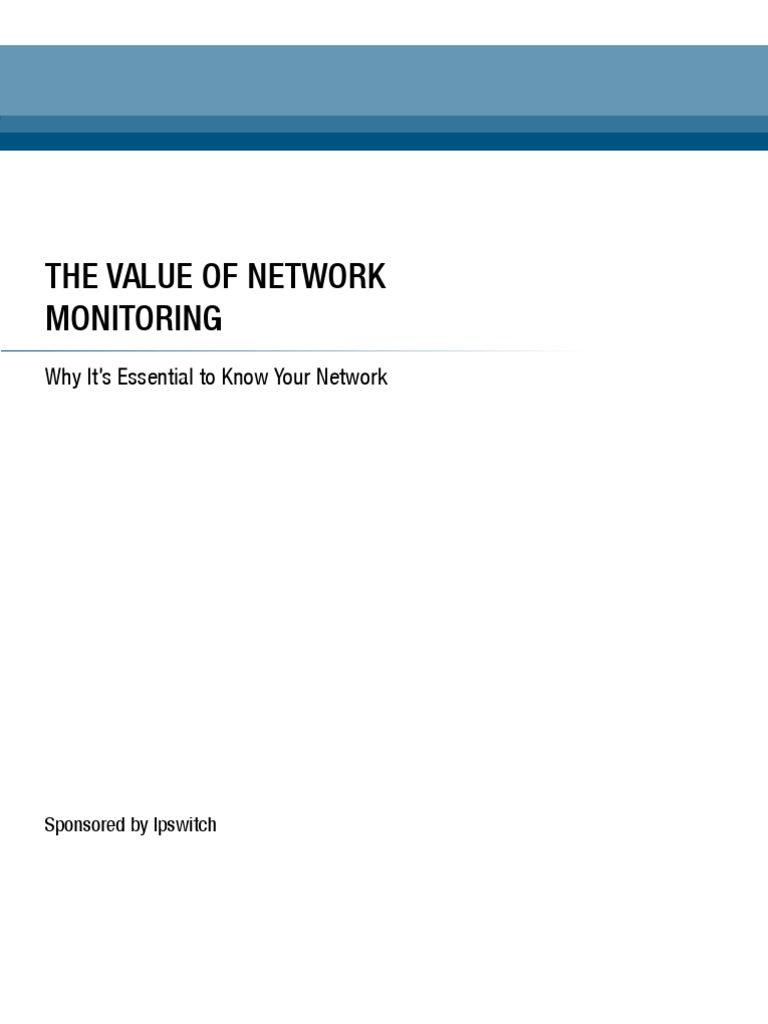 The Value of Network Management | PDF | Computer Network | Server ...