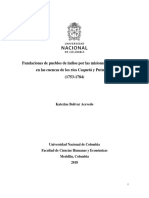 Fundaciones de Pueblos de Indios Por Las Misiones Franciscanas en Las Cuencas de Los Ríos Caquetá y Putumayo (1753-1784)