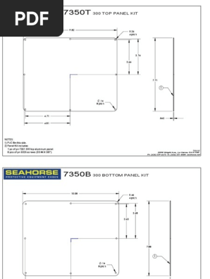 Seahorse SE300 Panel Dimensions