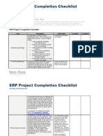 Download ERP Project Completion Checklist by Mandar Barve SN63741793 doc pdf