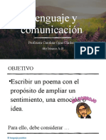 Lenguaje y Comunicación - Escribir Un Poema