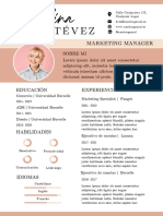 Curriculum CV Resume Original Pastel