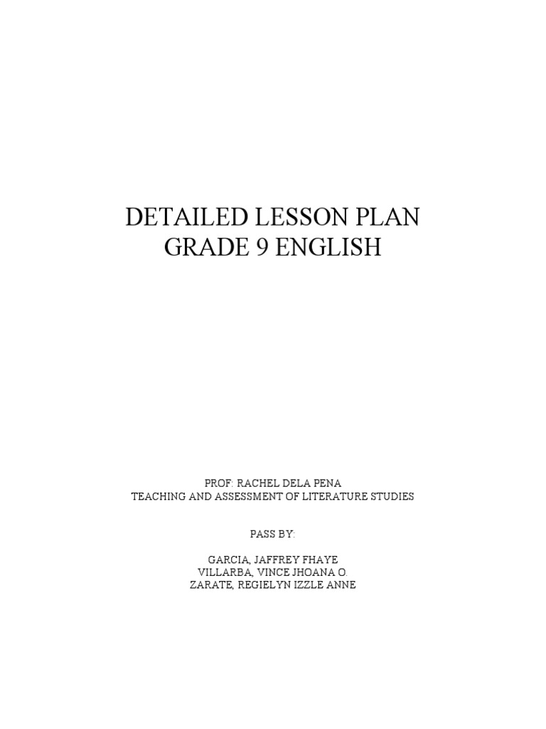 Lessonplan Thenecklace Pdf Lesson Plan Plot Narrative