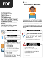 Diabetes Sick Day Management: High and Low Blood Glucose Levels