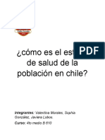 Cómo Es El Estado de Salud de La Población en Chile