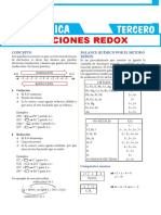 Reacciones REDOX para Tercer Grado de Secundaria