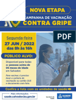 Vacinação contra gripe em Salvador nesta segunda