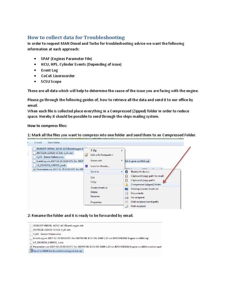 Data Collection for Engine Troubleshooting | PDF | Computer File | Usb ...