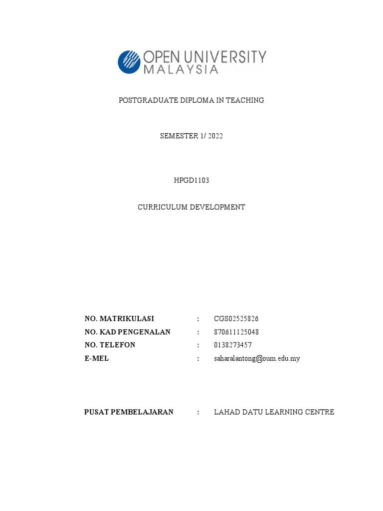 Assignment Hpgd1103 Pdf