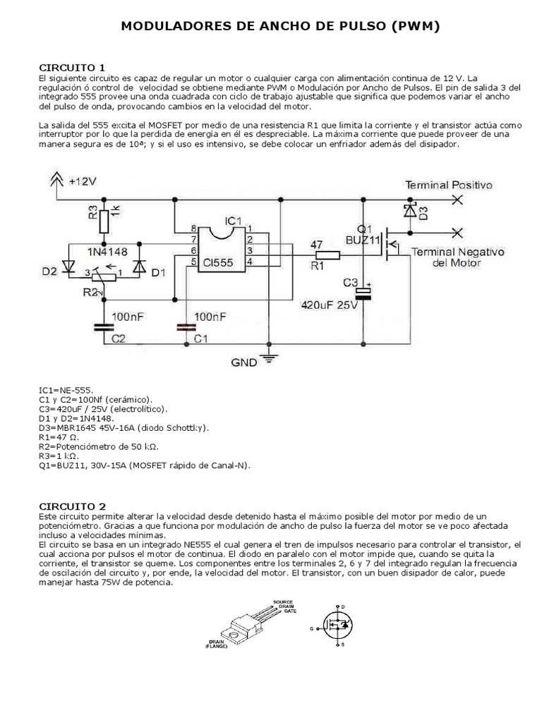 Moduladores PWM | PDF | Relé | Corriente eléctrica