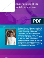 Educational Policies of The Aquino Administration