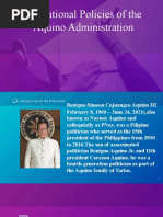 Educational Policies of The Aquino Administration