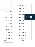 Latihan Tambah Matematik T3