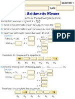 Activity 2 Arithmetic Means