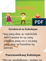 Mga Uri NG Pang - Abay