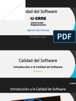 Calidad Del Software: Ingeniería de Software