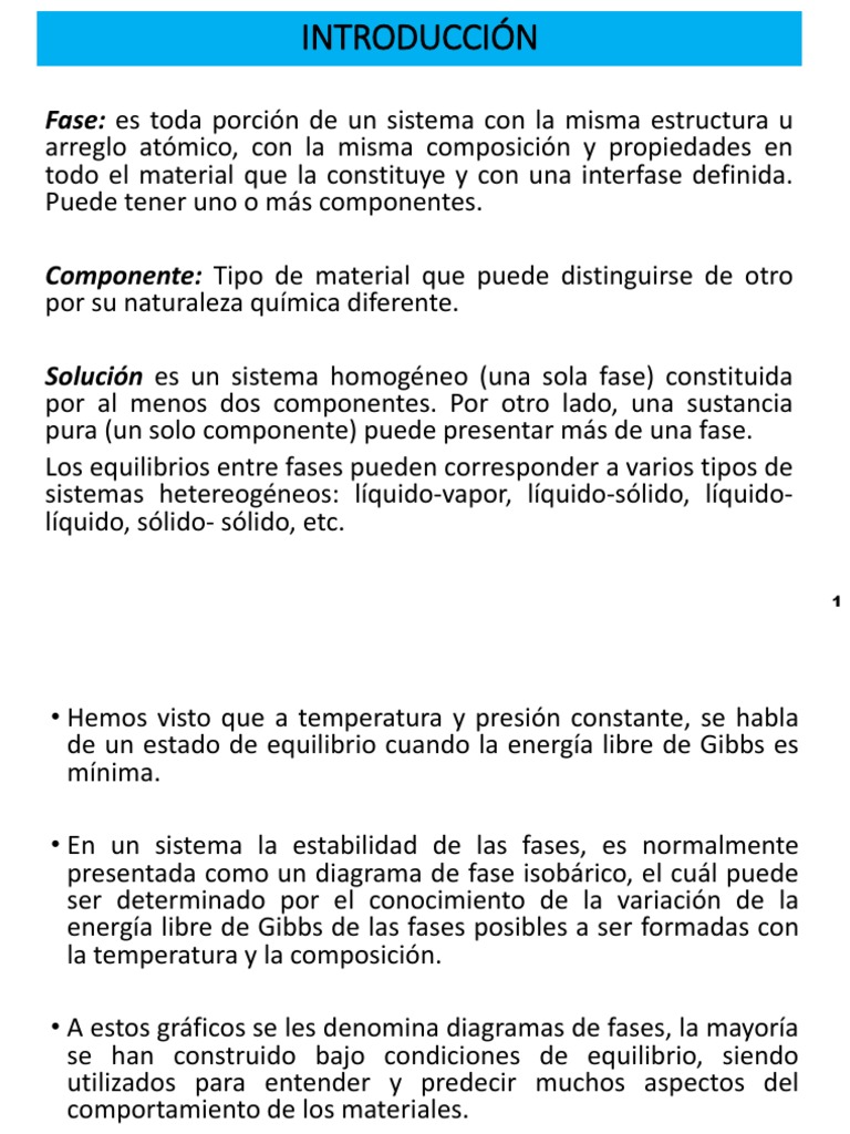 Diagramas de Fases y Equilibrios Químicos | PDF | Fase (materia ...