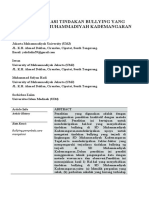 Upaya Mengatasi Tindakan Bulliying Yang Terjadi Di SD Muhammadiyah Kademangaran