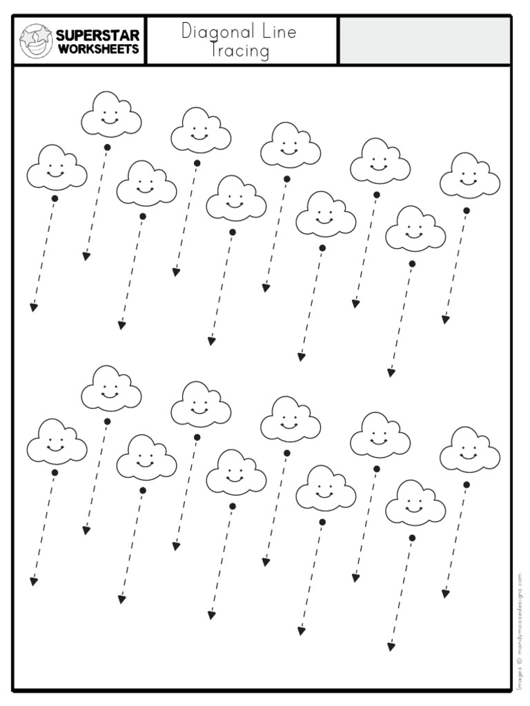 Diagonal Line Tracing Guide | PDF
