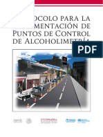 Protocolo para La Implementación de Puntos de Control de Alcoholimetría