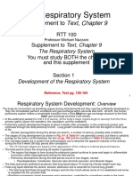 The Respiratory System: Supplement To Text, Chapter 9