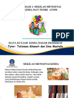 Inisiasi 1: Sekilas Mengenai Kimia Dan Teori Atom