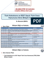 Türk Hukukuna Ve 5237 Sayılı Türk Ceza Kanununa Göre Bilişim Suçları