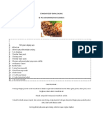 Standar Resep Empal Daging RSM Surabaya