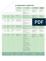 Jadwal Sidang Kamis