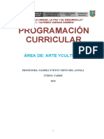 Plan Anual de Arte y Cultura 1ro 2023