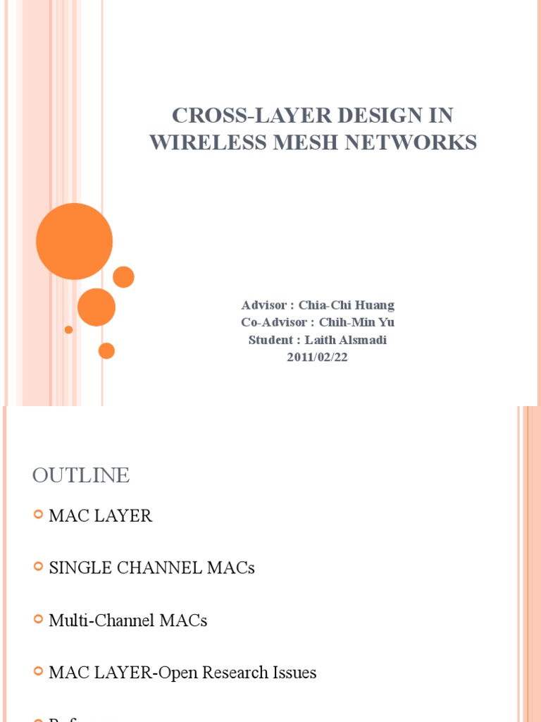 Cross-Layer MAC Design in WMNs | PDF | Computer Network | Wireless Network