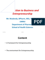 Introduction To Business and Entrepreneurship