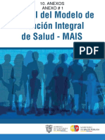 Manual Del Modelo de Atención Integral de Salud - MAIS: Anexo # 1