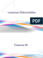 Vitaminas Hidrosolubles - BIOQUIMICA