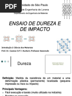 Ensaio de Dureza E de Impacto: Universidade de São Paulo