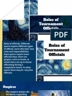 Roles of Tournament Officials